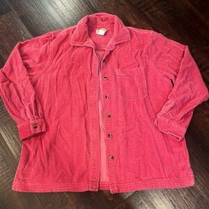 L.L. Bean Women's Vibrant Pink Corduroy Top